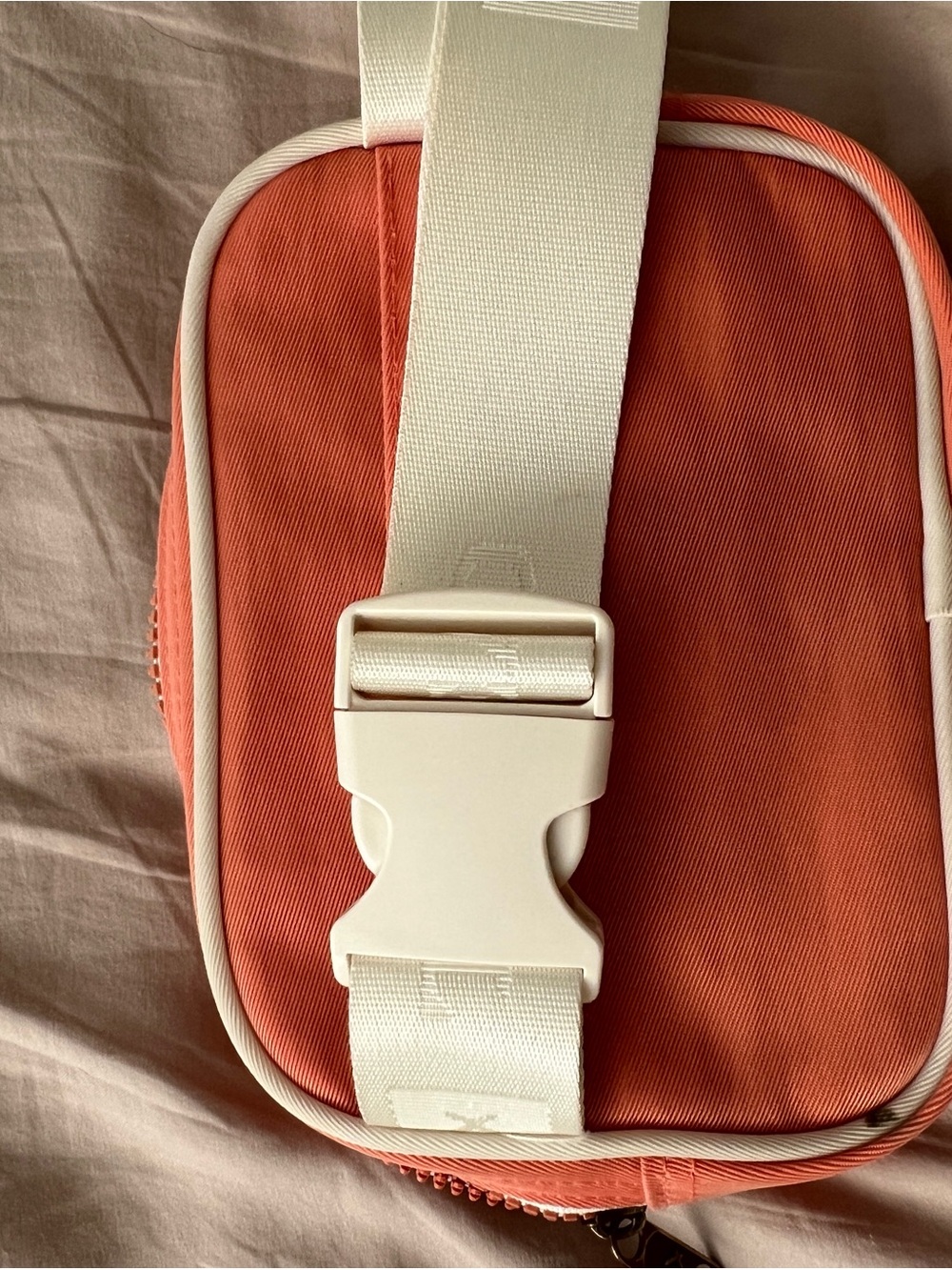 Threads Coral Fanny Pack with Nylon Cream Strap - Picture 8 of 8